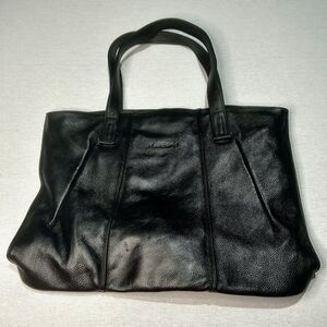 Leathario Laptop Satchel in buttery soft black leather, Academia, Business